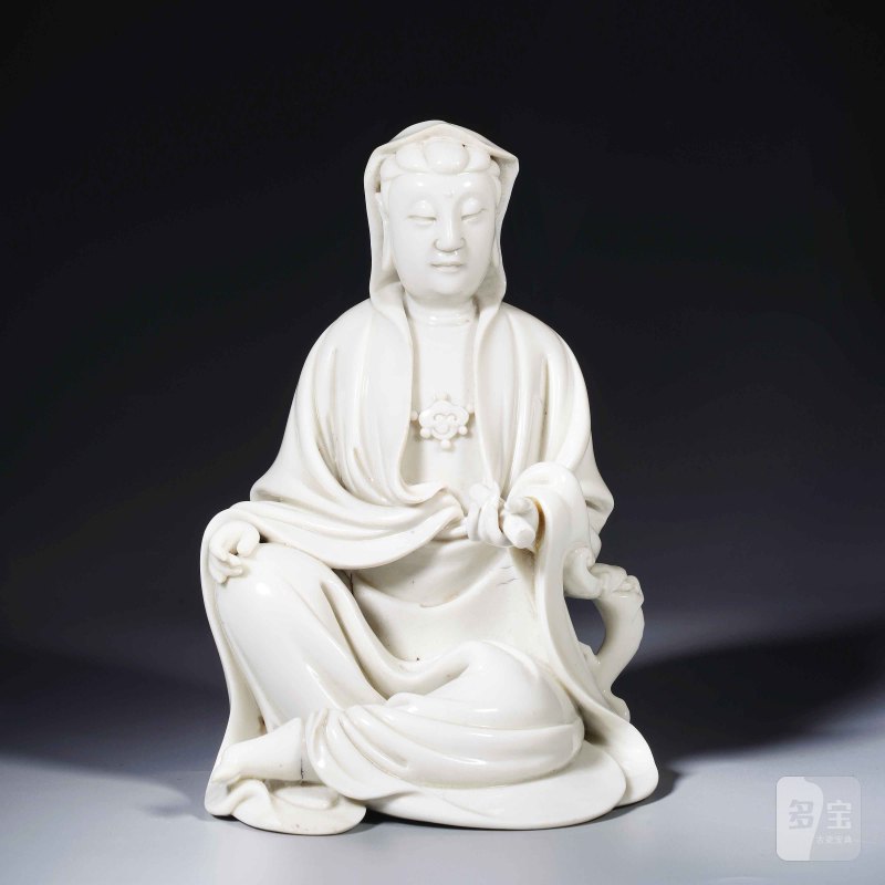 明 德化 “林希宗记” 持经观音坐像